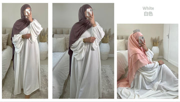 Women Classic Solid Color Abayas