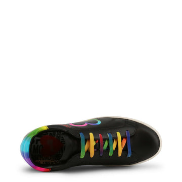 Women Black Rainbow Sneakers