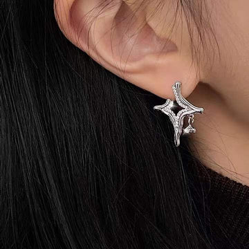 Women Asterism Rhinestone Earrings