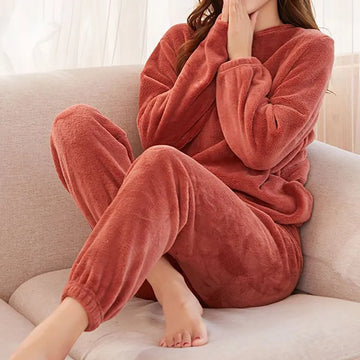 Women Velvet Elastic Pajama Set
