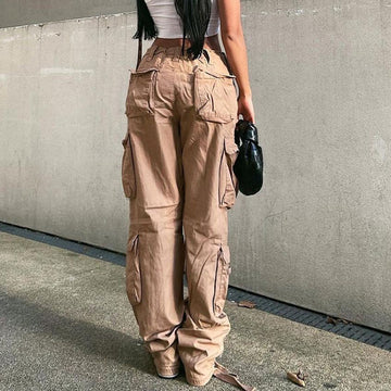 Women Stylish Solid Baggy Pants