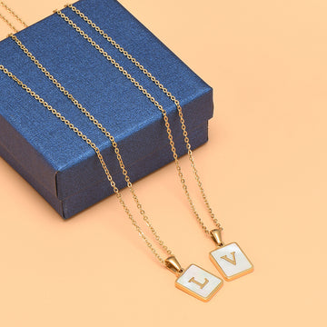 Initial letters Chain Necklaces
