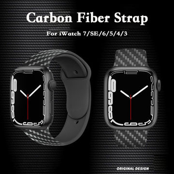 Women Carbon Fiber Strap Apple Watch