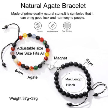 Natural Stone Beads Magnetic Bracelets