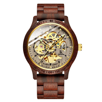 Men's Classic Wooden Mechanical Watch