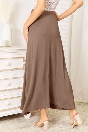 Women Full Size Soft Maxi Skirt