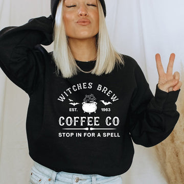 Women Witches Brew Coffee Sweatshirt