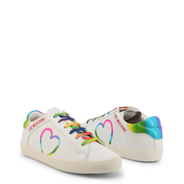 Women Rainbow Heart Sneakers
