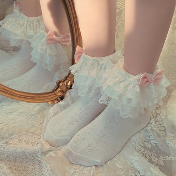 Women Fairy Stylish  Lace Socks