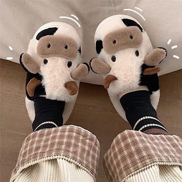Women Cow Stylish Slippers