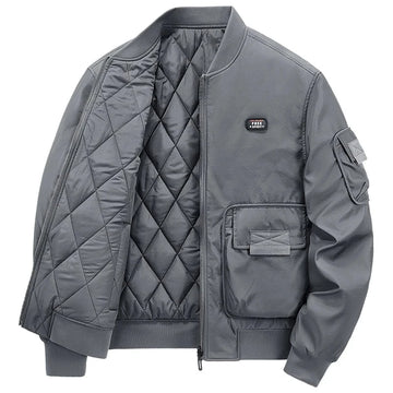 Men's Windproof Full Zip Cotton Coats