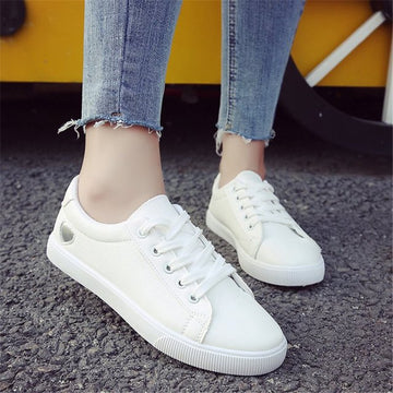 Women Stylish Skate White Shoes