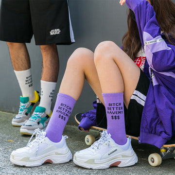 Women Stylish Street Sports Socks