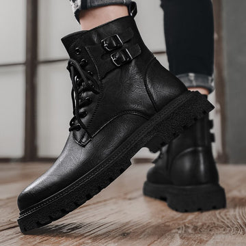Men's High-Quality Ankle Leather Boots
